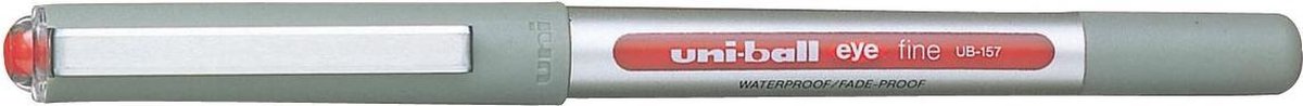 24x Uni-ball roller Eye Fine en Micro Fine, schrijfbreedte 0,5mm, punt 0,7mm, rood