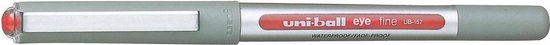 24x Uni-ball roller Eye Fine en Micro Fine, schrijfbreedte 0,5mm, punt 0,7mm, rood