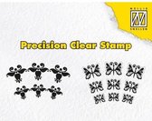 Nellies Choice Precission stempel lyre flower & butterfly APST021