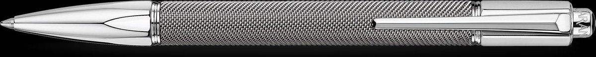 CARAN d ACHE - SILVER-PLATED - RHODIUM-COATED - VARIUS IVANHOE - BALLPOINT PEN