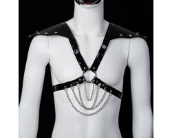 Banoch | Chest harness Rahoon - kunstleer harnas voor man