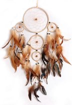 Grote Dromen Vanger XL - Dream Catcher Groot - Deco Droomvanger - Ringen Kraaltjes Veren