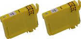 KATRIZ® huismerk inkt voor|Epson C13T16344010|16ml | ( 2stuks) - Met chip