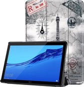 Tri-Fold Book Case Huawei MediaPad T5 10 Hoesje - Eiffeltoren