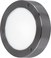EGLO Vento 1 - Buitenverlichting - Wand/Plafondlamp - 1 Lichts - Ø185mm. - LED - Antraciet