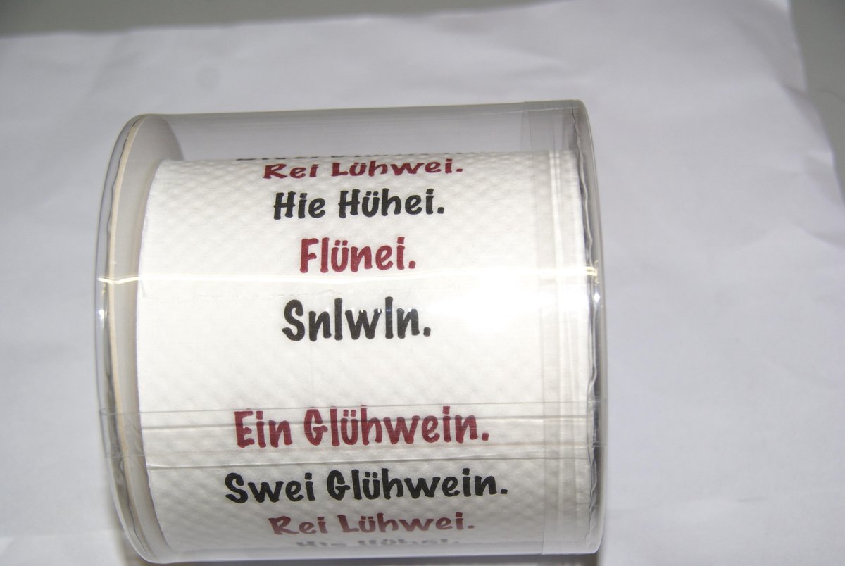 Kerst toiletpapier  gluhwein 00235