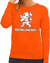 Nederland supporter sweater Hup Holland Hup oranje voor dames - landen kleding M