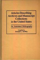 Articles Describing Archives and Manuscript Collections in the United States