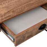 Schrijftafel met lade 110x55x75 cm eikenkleur (incl. vloerviltjes)