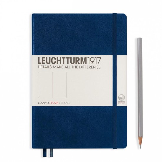 Leuchtturm1917 Notitieboek Navy Blue – Medium – Blanco
