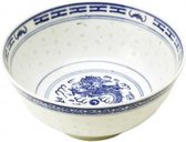 Chinese Schaal van Porselein - Ø15 cm – Traditioneel – Wit/Blauw