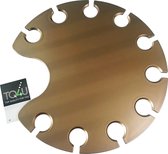 TQ4U champagne-palet, dienblad voor 10 glazen