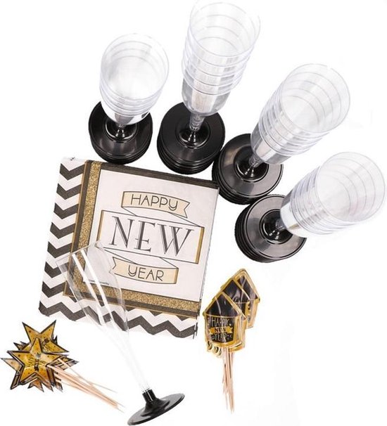 Nieuwjaarsborrel pakket medium oud en nieuw borrel pakket