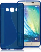 Comutter silicone hoesje Samsung Galaxy A7 blauw