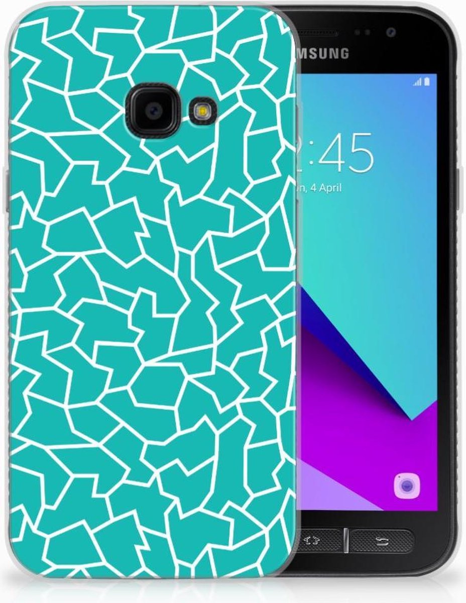 Samsung Galaxy Xcover 4 | Xcover 4s Hoesje maken Cracks Blue