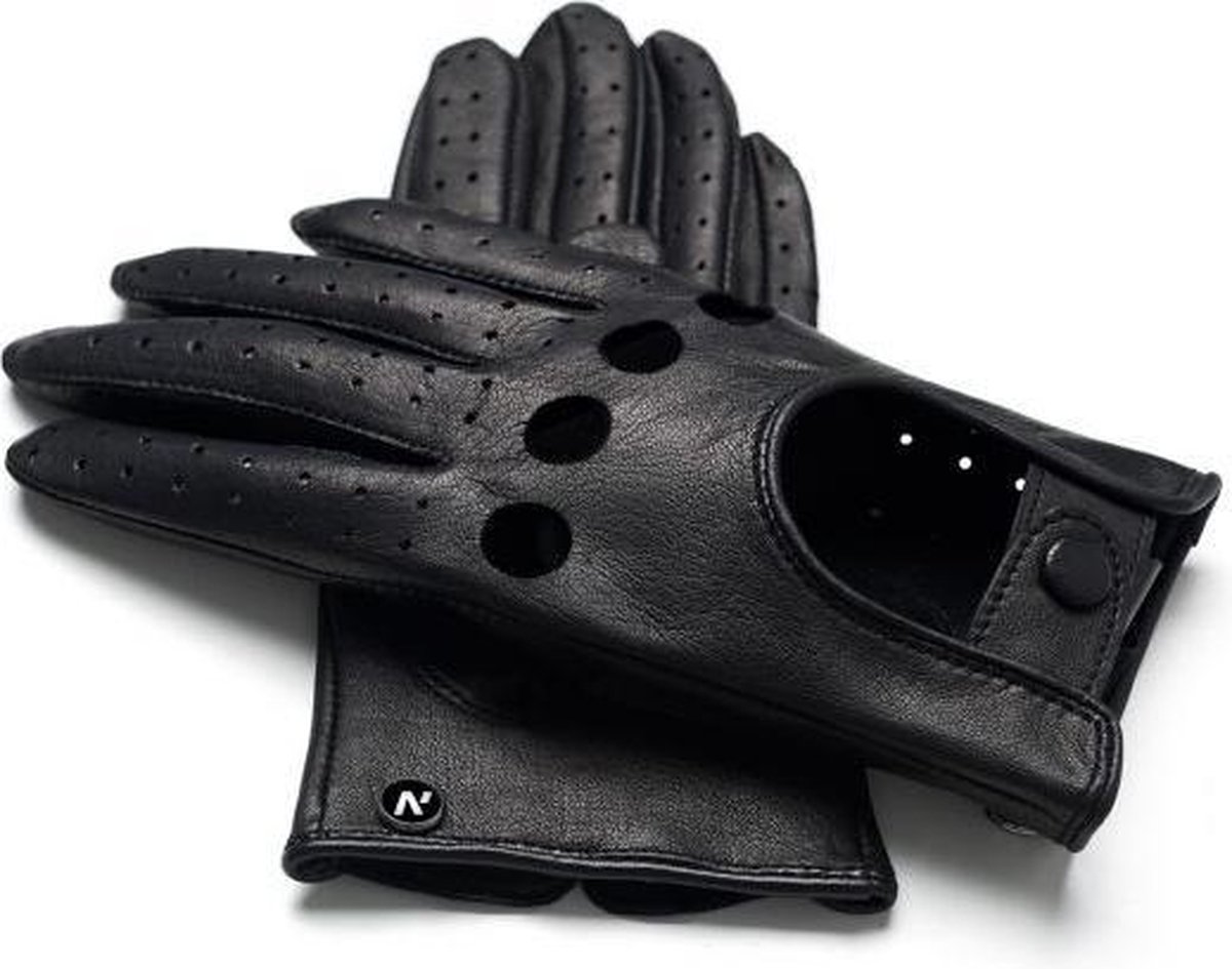 Napogloves Driving gloves Dames Touchscreen handschoenen Zwart Maat L