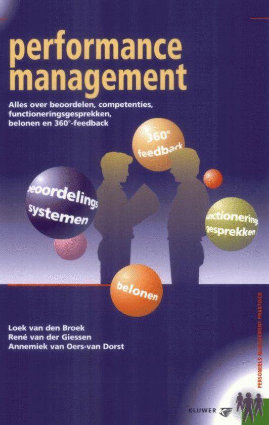 Cover van het boek 'Performance management' van Loek van den Broek en R. van der Giessen