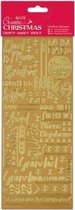 Outline Stickers - Contemporary Xmas Relations - Gold