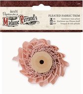 1 meter Pleated Fabric Trim  - Madame Payraud - Pink