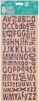 Canvas Alphabet Stickers (106pcs) - Owl Folk