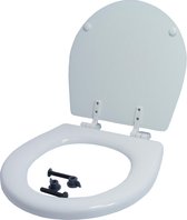 Jabsco 29097-1000 Siège de toilette avec couvercle pour cuvette compacte