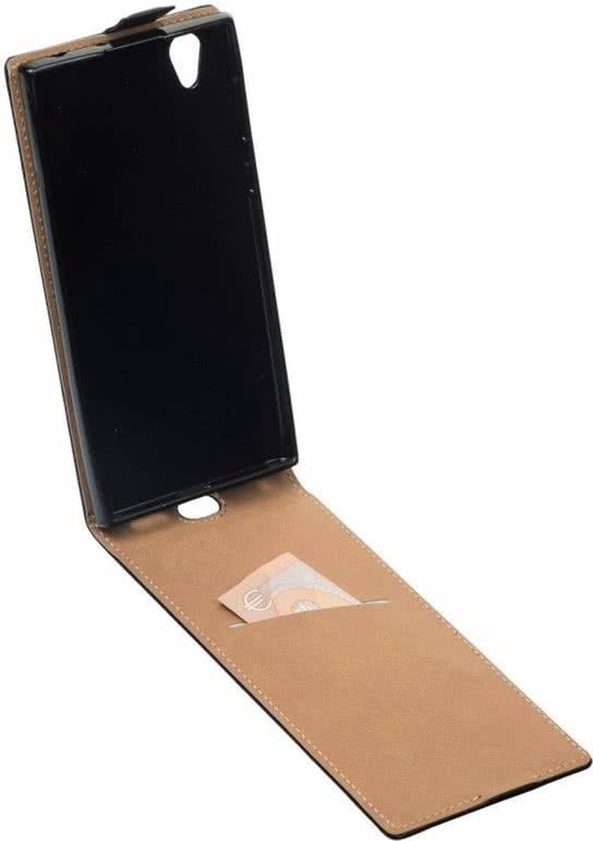 Puleder flipcase cover hoesje voor Sony Xperia L1 - Eco zwart