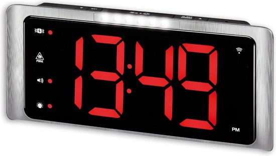 Amplicomms TCL-410 Jumbo klok / wekker met 7,5 cm grote -, verlichte  cijfers, luide... | bol.com