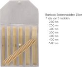 KnitPro Bamboo Sokkennaalden (15 cm) - Set