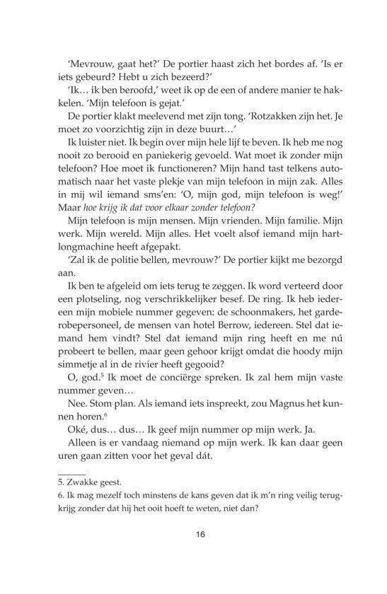 Pagina met tekst. Titel bovenaan: 'Vrouwtje, gaat het?'