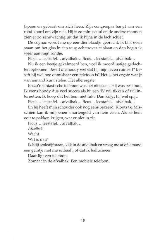 Pagina met tekst. Titel bovenaan: '18'.