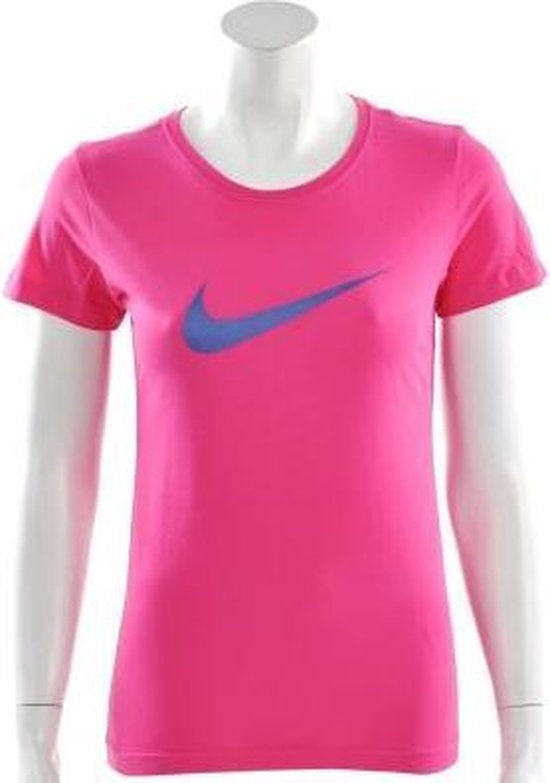 Nike Swoosh It Up Tee - Sportshirt - Dames - Maat M - Roze | bol.com