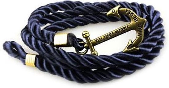 Ongebruikt bol.com | Armband-touw-anker--donkerblauw ZY-98