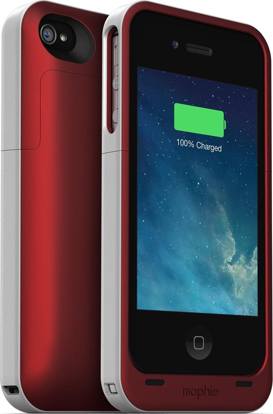 Ben depressief timer module Mophie Juice Pack Air iPhone 4/4S Portable battery case - RED | bol.com