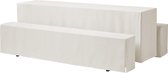 Bierbankhoezenset Rialto PR 220x50cm Creme