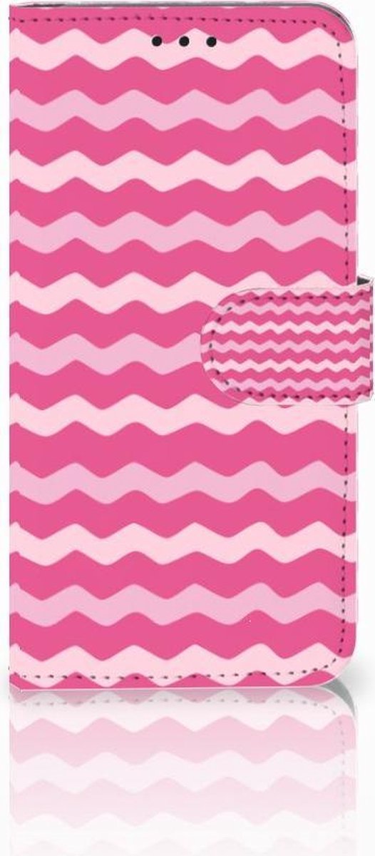 Huawei P30 Lite (2020) Telefoon Hoesje Waves Pink