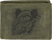 Greenburry - Vintage Animal wallet - wild boar - men - olive