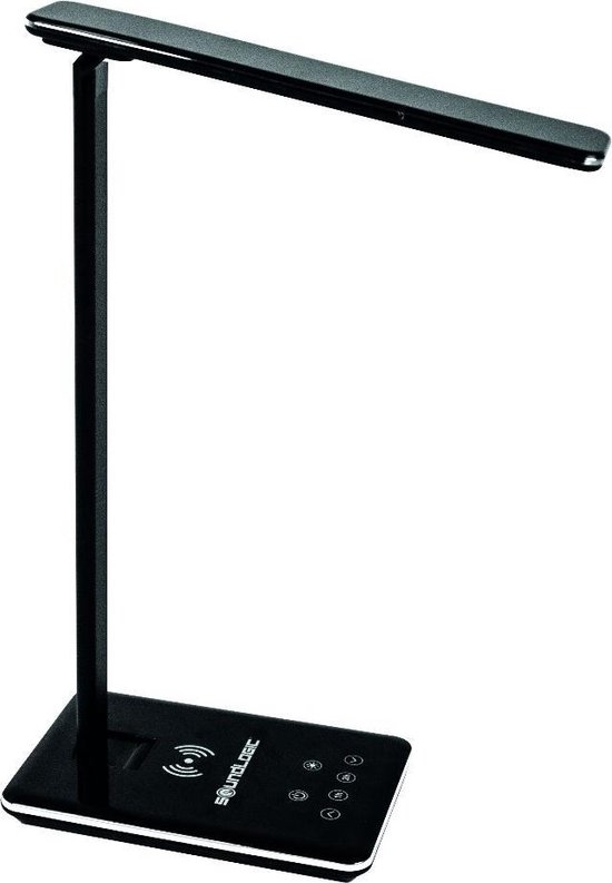 Ver weg Absorberend dikte Soundlogic Flexibele Bureaulamp LED-verlichting - Draadloze oplader - Zwart  | bol.com