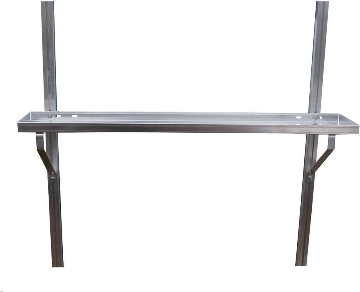 Tuinkas schappenset aluminium 2 st.