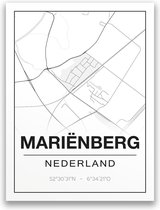 Poster/plattegrond MARIENBERG - 30x40cm