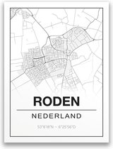 Poster/plattegrond RODEN - 30x40cm