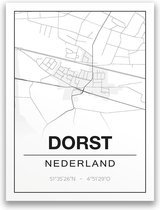 Poster/plattegrond DORST - 30x40cm