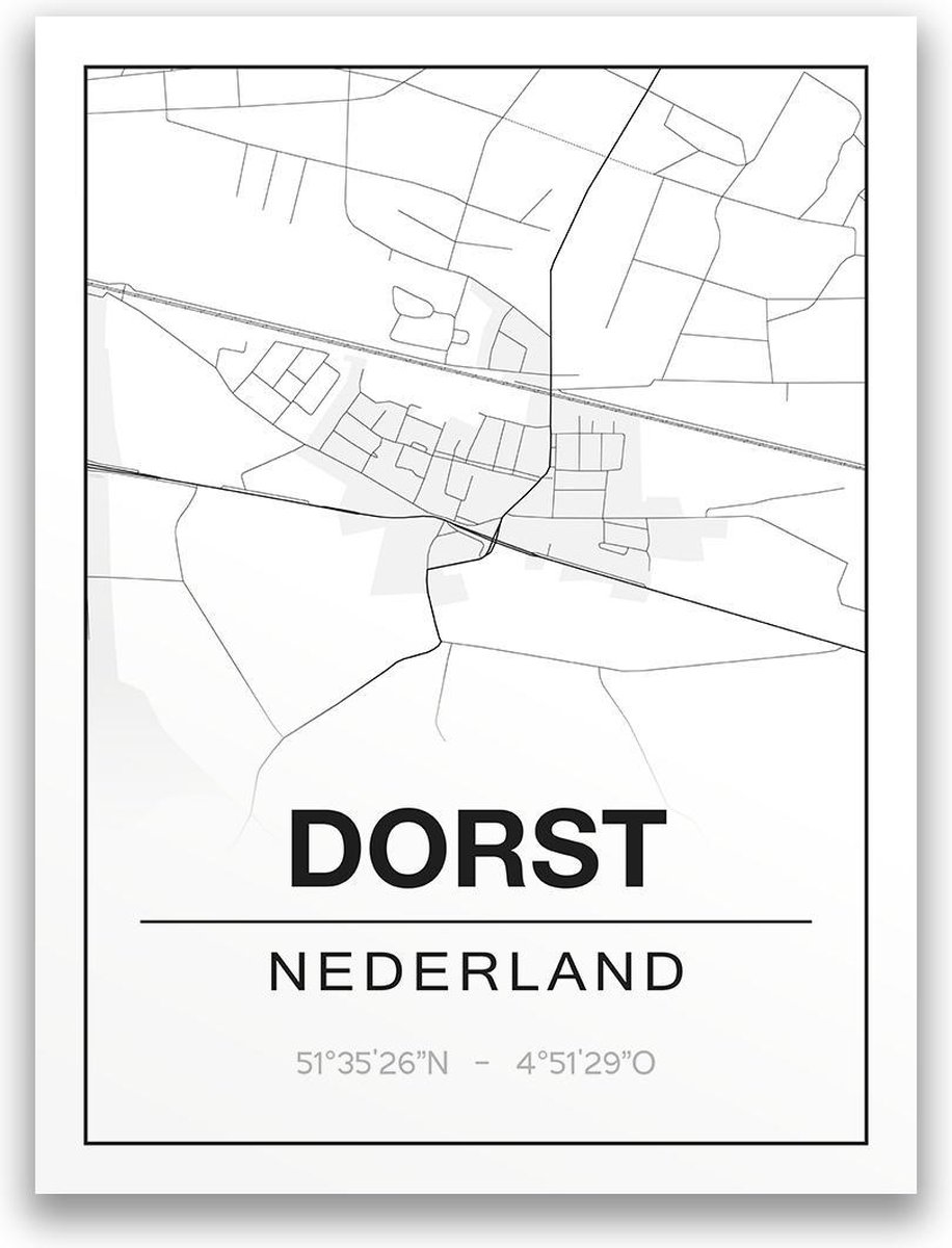 Poster/plattegrond DORST - 30x40cm