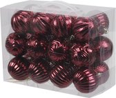 Kunststof kerstballen - 6 cm - 24 stuk