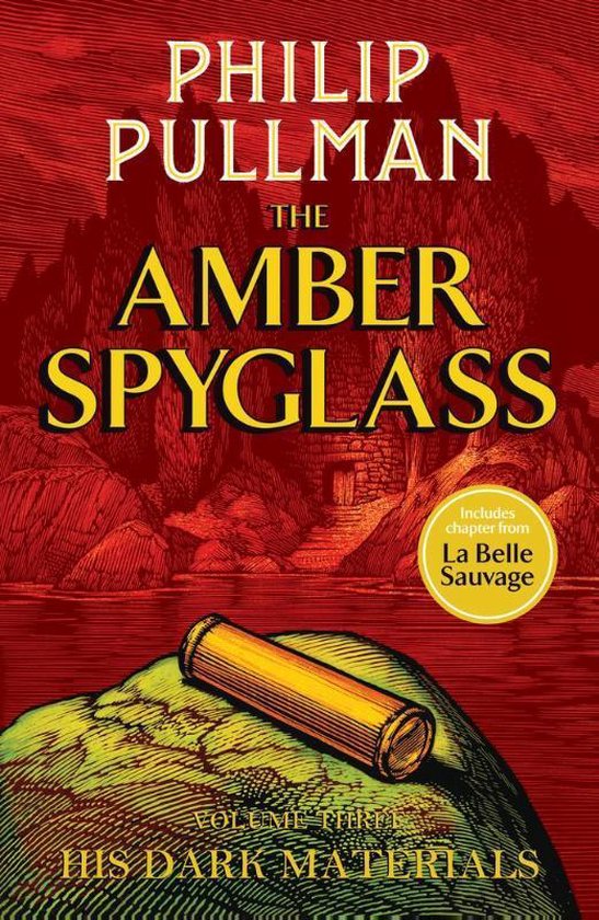 The cover of The Amber Spyglass by Philip Pullman