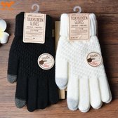 Witte Handschoenen - Handschoenen -Wit - Touch - One Size Fits All - Winterhandschoenen