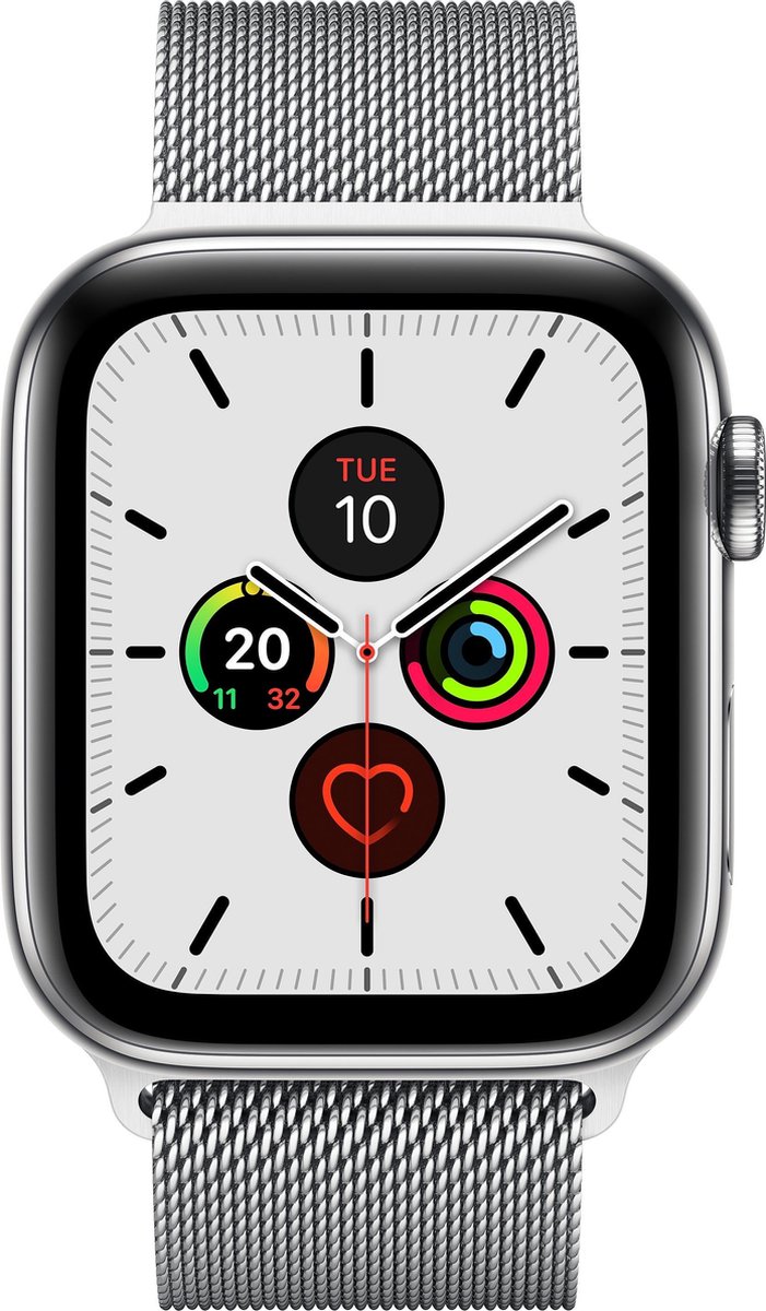 Apple Watch Series 5 GPS + Cell 44mm Steel Case Milanese Loop