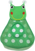 Opbergnet Badspeelgoed - Badspeelgoed tas - Badspeelgoed tas - Speelgoed tas - Ideaal voor elke badkamer - Makkelijk te bevestigen - Dier - Kikker (Groen)
