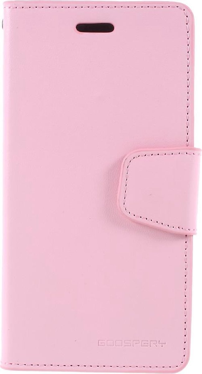 Zacht roze luxe bookcase voor iPhone X - iPhone Xs - ROZE - GOOSPERY