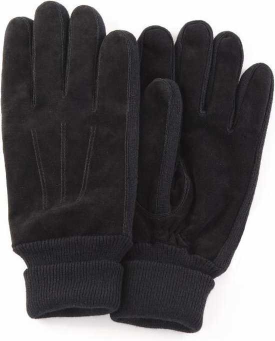 Warme handschoenen - Leren handschoenen heren - Zwarte handschoenen |  bol.com