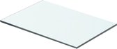 Zwevende Wandplank Glas 40x20cm (Incl fotolijst) - Boekenplank - Muurplank - Wandrek - Boeken plank